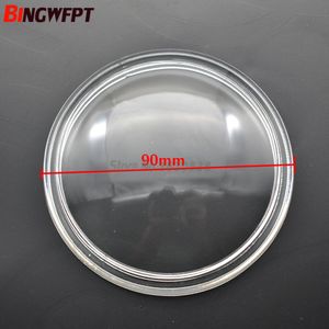 2st / set Round Diameter 90mm Dimlampor Lampor Temperat glas Anti-dimma glas för Ford Taurus x Fusion Mondeo Mustang Grand C-Max