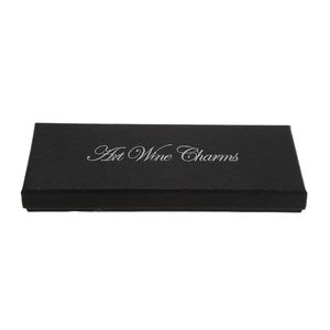 1 stück schwarz Sammlung Weinglas Charms Geschenkboxen Anzeige 18x8x2cm