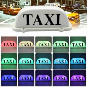 Mode taxi topp ljus taxi takskylt 6 led lampor ekonomi fjärrkontroll topp magnetisk skylt färgglada