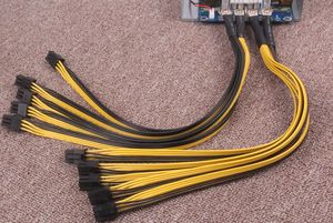 6PIN SIVER POWER Подача PCI-E PCIE Express для Antminer S9 S9J L3 + Z9 D3 Bitmain Miner PSU POW кабель питания на Распродаже