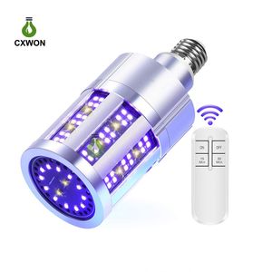 E27 UV-LED-Lampe, Sterilisatorlicht, 15 W, 25 W, 260 nm, UVC-Desinfektionslampe, Heimkrankenhaus, UV-keimtötend, mit Fernbedienung, Timer 15–30 Min