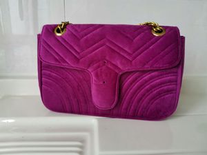 Top venda quente moda marmont bolsas de ombro mulheres camurça veludo cadeia crossbody bolsa bolsas designer bolsa bolsa feminina