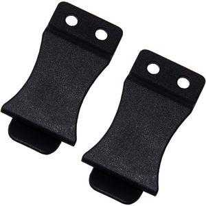 Pack of 2 DIY Kydex Knife Sheath Gun Holster Quick Clips For 1.5 Belts - Flush Mount w/holes and screws
