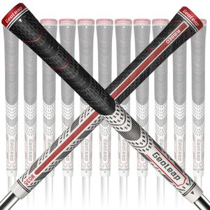 Geoleap Golf Grips Back Rib Multi Compound Rubber and Cord Hybrid Golf Club Grips Standard/Mdisize, 5 Cores Opcional.