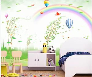 Landscape oil painting children's room background wall beautiful scenery wallpapers