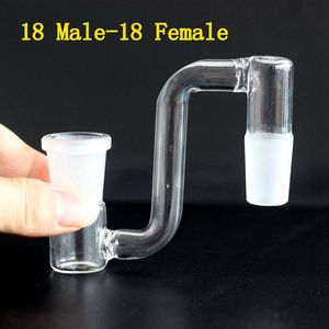 Großhandel Glas Dropdown Drop Down Bong Wasserpfeifen Adapter Wasserpfeife 14mm 18mm männlich weiblich für Quarz Banger