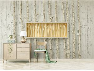 Personalizado papel de parede 3d grão de madeira árvore relevo dourado árvore criativa sala de estar quarto fundo parede decoração papel de parede