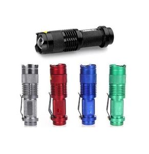 Flash Light 7W 300LM CREE LED Outdoor Hiking Camping Flashlight Torch Adjustable Focus Zoom waterproof flashlights Lamp Torches