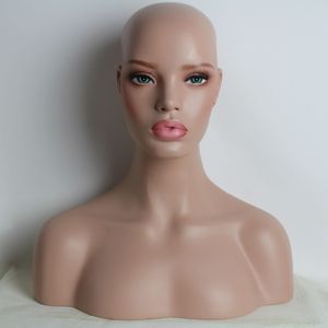 Wholesale wig heads for sale - Group buy Hot Sale YNF019 Female Realistic Fiberglass Mannequin Head Bust Sale For Wig Jewelry And Hat Display