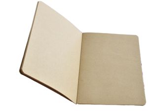 A5 Blanko-Innenseiten-Notizblöcke, Rindsleder-Papier-Notizbuch, einfarbig, Schreibheft, klassischer Notizblock, einfache Notizbücher, Direktverkauf ab Werk, 1 4jc R