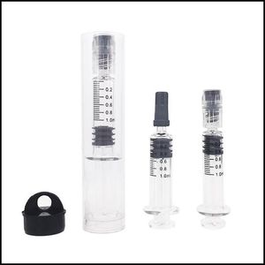 Plastic Tube For 1ml Galss Syringe Luer Lock Packaging Vape Battery Cartridges Packing Clear Tubes