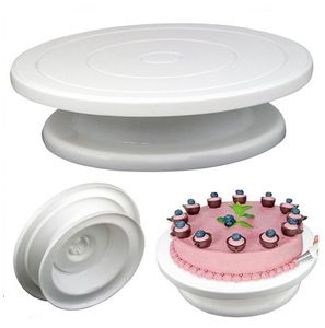 DIY Cake Turntable Baking Mold Cake Plate Rotating Round Decorating Tools Rotary Table Pastry Supplies Cake Stand291v