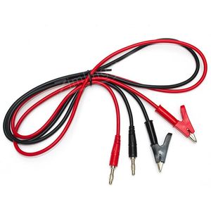 Wholesale test cable alligator clip for sale - Group buy Banana Plug to Shrouded Alligator Clip Test Cable Leads