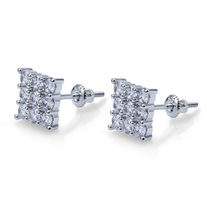 Luxury Designer Jewelry Men Earrings Hip Hop Jewlery Statement Stud Earings Iced Out Diamond Hoop orecchini firmati des boucles d&297Y