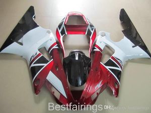 ZXMotor 7Gifts Fairing Kit för Yamaha R1 2000 2001 Vit Svart Röd Fairings YZF R1 00 01 RR47