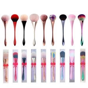 Small Waist design Hand Brushes Nail Soft Dust Cleaner Cleaning Acrylic UV Gel Powder Removal Manicure Tools makeup brush 3pcs