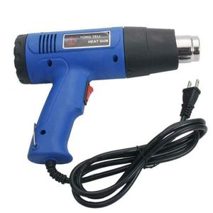 Wholesale 1500W 110V Dual-Temperature Heat Gun with 4pcs Stainless Steel Concentrator Tips Blue