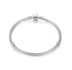 Vecalon högkvalitativ grossist silverfärg grundläggande ormkedja magnetlås för charm armband pärlor smycken making-pa9010