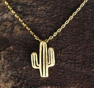 Bohemian Women Girls Desert Cactus Pendant Halsband Fashion Plant Smycken Tillbehör Kedja Choker Halsband Födelsedaggåvor Bijoux Shu43