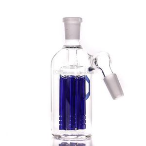 Hookahs mini ash catcher Wholesale high quality 14.5-14.5mm blue 6 arm tree perc for water pipe