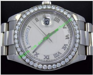 Promotion Price Luxury Watches Stainless Steel Bracelet Sales 218349 18K White Gold Diamond Bezel Automatic Men's Watch