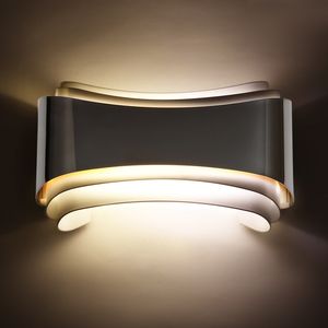 Dekorationslampe Mode Wandlampenv Moderne LED-Leuchten für Schlafzimmer Arbeitszimmer Edelstahl + Acryl 6W Zuhause