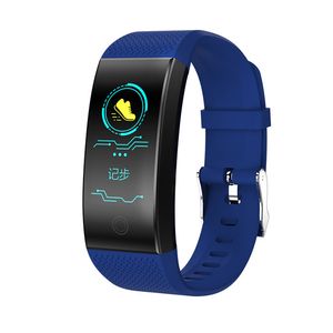 Qw18 smart armband blod syre blodtryck hjärtfrekvensmätare smart klocka IP67 Vattentät Fitness Tracker armbandsur för iPhone Android