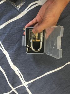 Beautiful Design Modern Style Transparent Visible Pick Cutaway Mini Practice View Padlock Lock Training Skill For Locksmith Keychain pendant