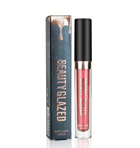 beauty glazed matte liquid lipstick Lip Gloss Tubes 10 Colors Pigment Long-lasting Easy To Wear Makeup Lipgloss Base