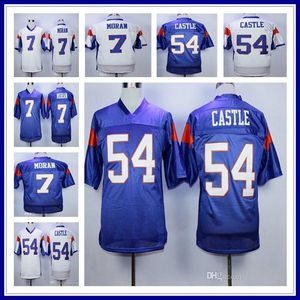 Cheap Mountain State BMS TV Movie Sewn Jerseys 7 Alex MORAN 54 Kevin Thad CASTLE Embroidery Football All Ed Sports Shirts Wholesale