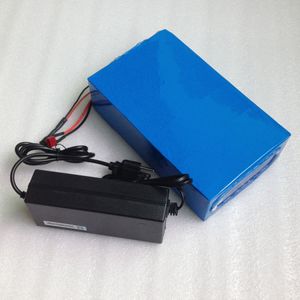 Full capacity 48V 25AH 18650 lithium batteries 48 volt for 400W to 1300W power with BMS and charger Free Shipping