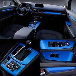 Mazda Panelleri toptan satış-Mazda CX İç Merkez Kontrol Paneli Kapı Kolu D D Karbon Elyaf Çıkartma Çıkartmaları Araba Aksesuar stil