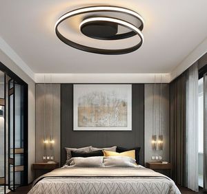 Modern Ceiling Lights LED Lamp For Living Room Bedroom Study Room White black color surface mounted Ceiling Lamp Deco MYY