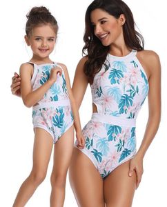 donne sirena un pezzo a vita alta flash madre figlia genitore bambino stampa sexy yakuda flessibile ed elegante bikini con stampa leopardata