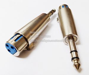 Audioanschlüsse, Mikrofon-XLR-3-Pin-Buchse auf 6,35-mm-Stereo-Stecker-Anschluss-Adapter/10 Stück