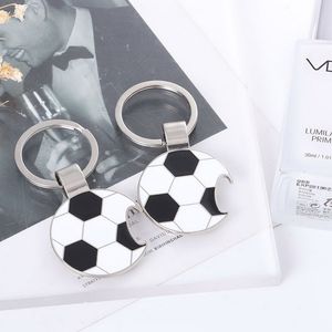 Football Shape Bottle Opener Key Ring Keychain World Cup Metal Aolly Key Chain Beer