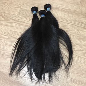 Virgin Full Cuticle Single Donor Raw Malaysian Indian Straight Human Hair Double Drawn Weft Extensions