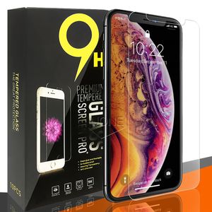 Displayschutzfolie für Samsung A10 A20 A30 A40 A50 A60 A70 A80 J4 J6 iPhone 15 14 plus 11 PRO MAX X XR XS X 8 7 Gehärtetes Glas Paket 0,26 mm