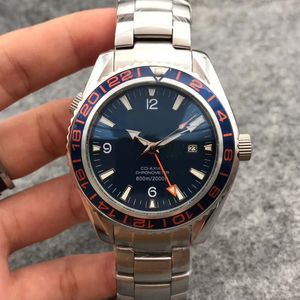 Hot Excelente fresco Top Sea Qualidade Assista Mestre Automatic Azul mecânica Dial Sapphire vidro Aço inoxidável 316 pulseira Strap Men Watch