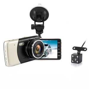 4 tums bilsäkerhetssystem Viceo Recorder Car DVR Camera Full HD 1080p Fordonets resedatum 150 grader Lens Night Vision Tachograph