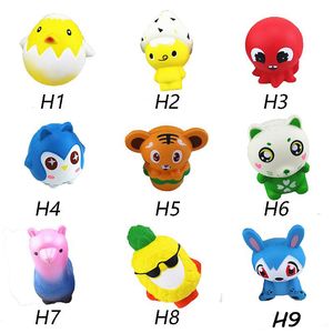 Wholesale tiger squishy resale online - Hot Squishy Toy frog cake Animal chicken tiger octopus squishies Slow Rising cm cm cm cm Soft Squeeze Cute gift Stress children toys