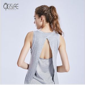 Waistcoat women's loose sleeveless Yoga running training fitness quick-drying Yoga jacket T-shirt