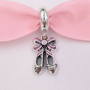 Andy Jewel 925 Sterling Silver Beads Punk Ballerina Shoes Dangle Charm Charms Fits Fits Fits 유럽 판도라 스타일 보석 팔찌 목걸이 798339