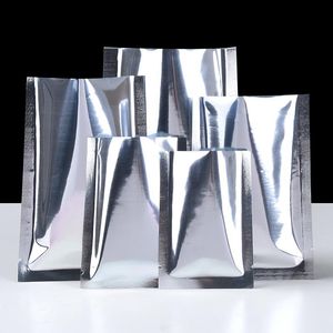 100 pcs 16silk Aluminized saco plana de alimento bolsa de alumínio folha de alumínio Acessórios eletrônicos