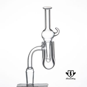 Rökning Tillbehör Rund Bottom Banger Nail Orion Quartz med ett klart glas Carb lock för bongs Vattenrör DAB Rigs SKGA721 / 722