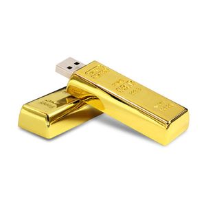 Real capacity Gold Bar Style Usb Flash Drive Bullion Pendrive Gift Usb Stick 32~256GB Disk on Key Free Shipping