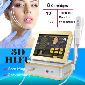 Hot selling 3D Hifu Slimming Beauty Machine Anti-envelhecimento Remoção de Remoção Apertação Ultra-sônica Instrumento Facial