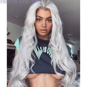 360 Lace Frontal Wig Pre Plucked 13x4 Synthetic Lace Front simulation Human Hair Wigs Brazilian Highlight Blonde Lace Wigs