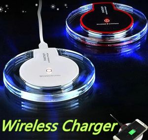K9 Qi Wireless Charger For Iphone X 8 8Plus Pad Mini Ultra-Slim Wireless Charger For Samsung S8 S8 Plus S9 S9 Plus With Retail Package MQ50