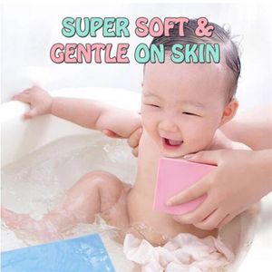 1 st Ultra Soft Exfoliating Sponge Cartoon Baby Bath Sponge Brush Rubbing Scrubber Cellulite Massager Body Cleansing Svamp